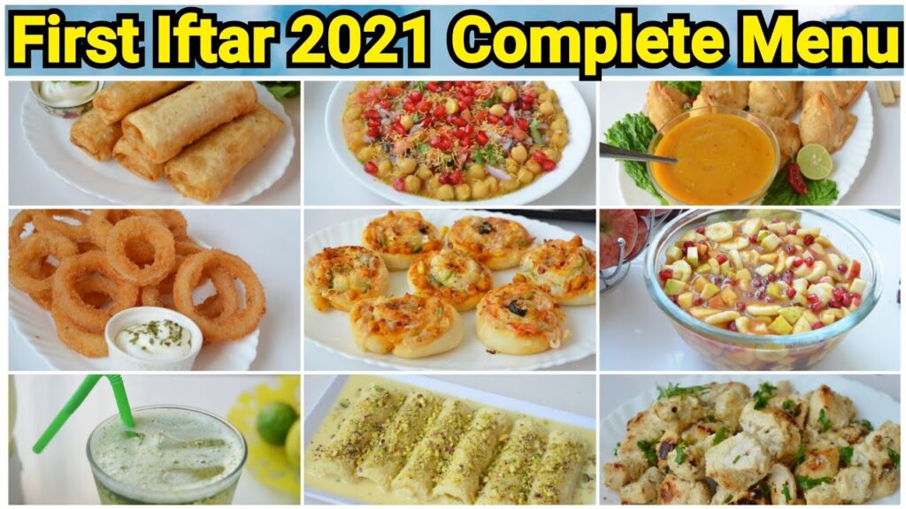 First Iftar Menu