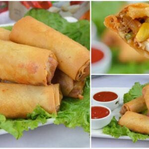 Chicken Corn Crispy Rolls