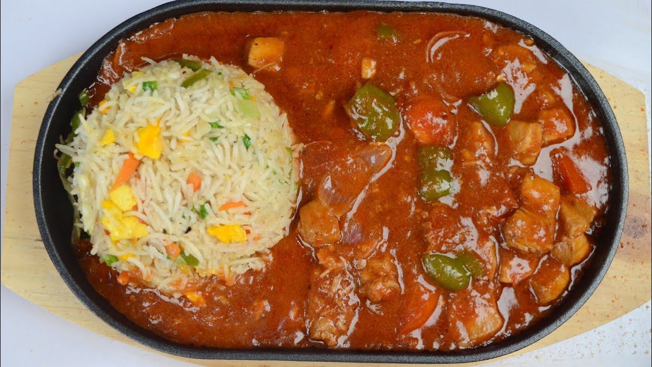 Sizzler Chicken and Fried Rice Restaurant Style Recipe
