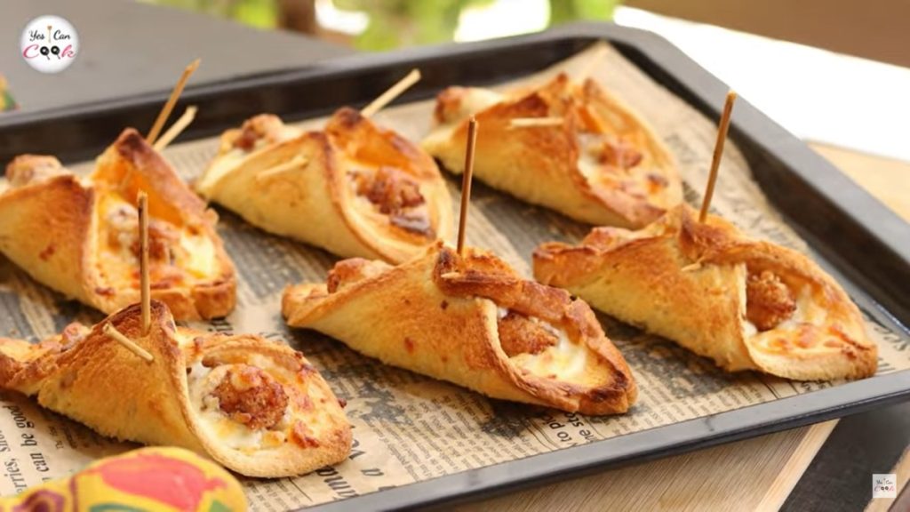 Crispy Chicken Cheese Toast